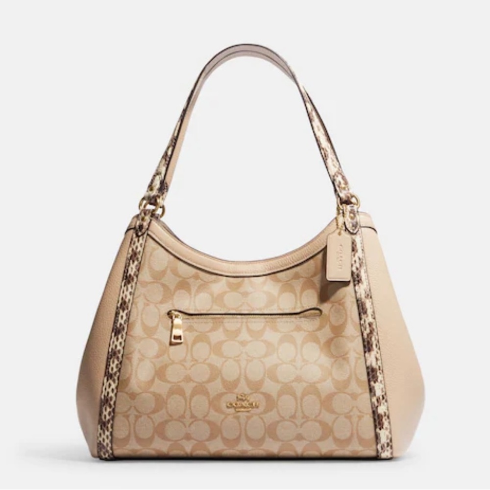 Coach signature Snake Embossed Kristy Handbag